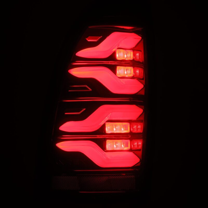 AlphaRex LUXX-Series LED Tail Lights Black-Red | Toyota Tacoma (05-15) (680070)