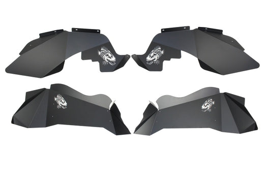 Fishbone Offroad Black Powdercoated Aluminum Inner Fenders: Jeep Wrangler JK 2007-2018