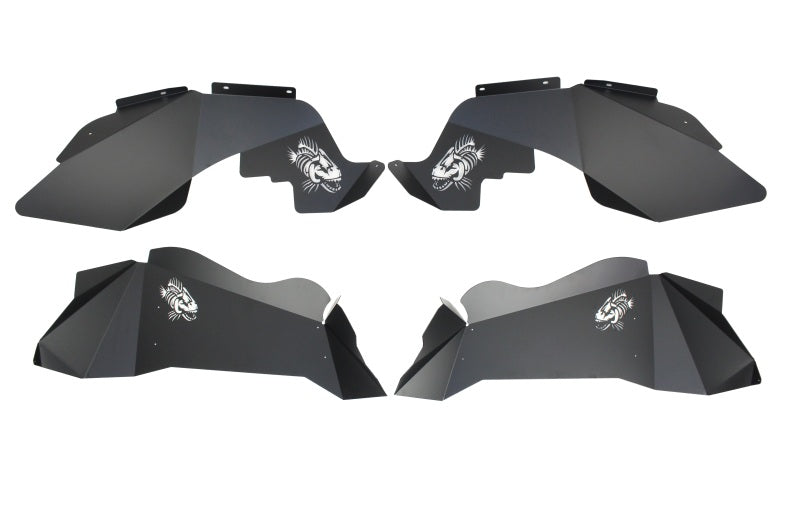 Fishbone Offroad Black Powdercoated Aluminum Inner Fenders: Jeep Wrangler JK 2007-2018