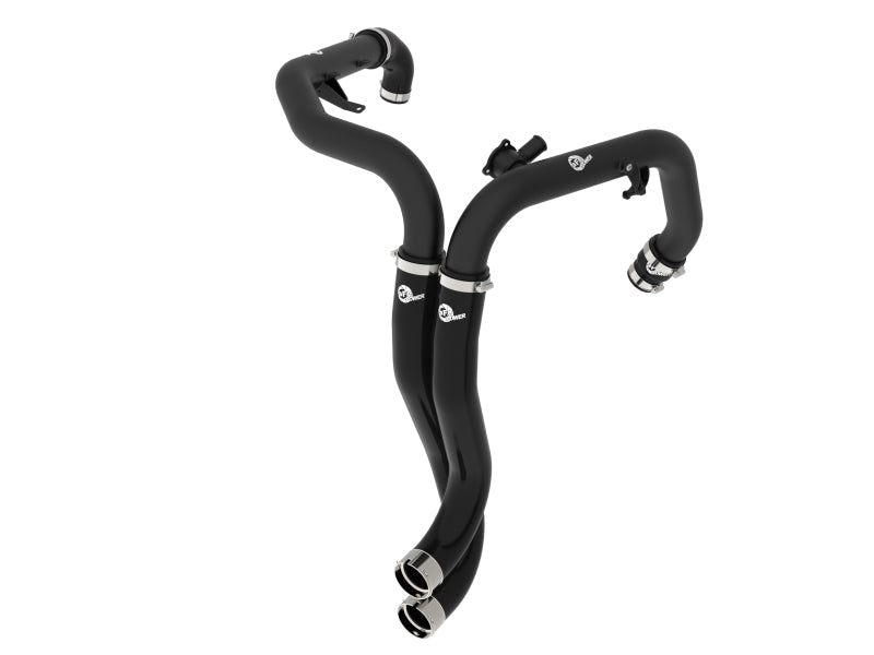 aFe 2022+ Ford Bronco Raptor BladeRunner 2 - 1/4in Aluminum Hot Charge Pipe Black Forced Induction offroad accessory | Iron Ridge Offroad