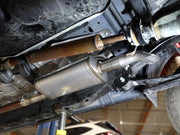 aFe 2024+ Ford Ranger L4 - 2.3L (t) Rock Basher 2.5in 409SS Cat - Back Exhaust Exhaust, Mufflers & Tips offroad accessory | Iron Ridge Offroad