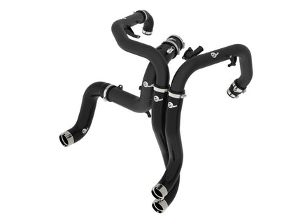 aFe 22 - 26 Ford Bronco Raptor V6 - 3.0L BladeRunner Aluminum Hot and Cold Charge Pipe Kit - Black Forced Induction offroad accessory | Iron Ridge Offroad