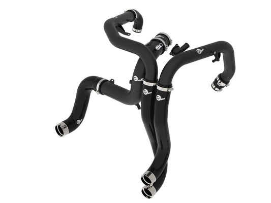 aFe 22 - 26 Ford Bronco Raptor V6 - 3.0L BladeRunner Aluminum Hot and Cold Charge Pipe Kit - Black Forced Induction offroad accessory | Iron Ridge Offroad