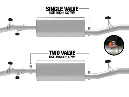 aFe 3in 409 Stainless Steel Muffler Delete Pipe | GM Silverado/Sierra 1500 V8-6.2L (19) (49C44114NM) Exhaust, Mufflers & Tips offroad accessory | Iron Ridge Offroad