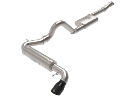 aFe Apollo GT 3in 409 SS Cat - Back Exhaust 2021 Ford Bronco L4 - 2.3L (t)/V6 - 2.7L (tt) w/ Black Tip Exhaust, Mufflers & Tips offroad accessory | Iron Ridge Offroad
