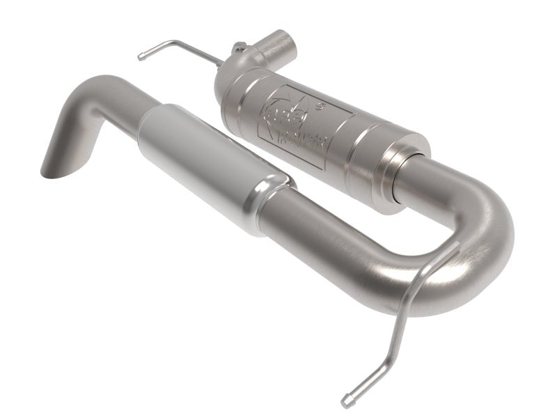 aFe Apollo GT Series 3 IN 409 Stainless Steel Hi - Tuck Axle - Back Exhaust - 2021+ Ford Bronco Exhaust offroad accessory | Iron Ridge Offroad