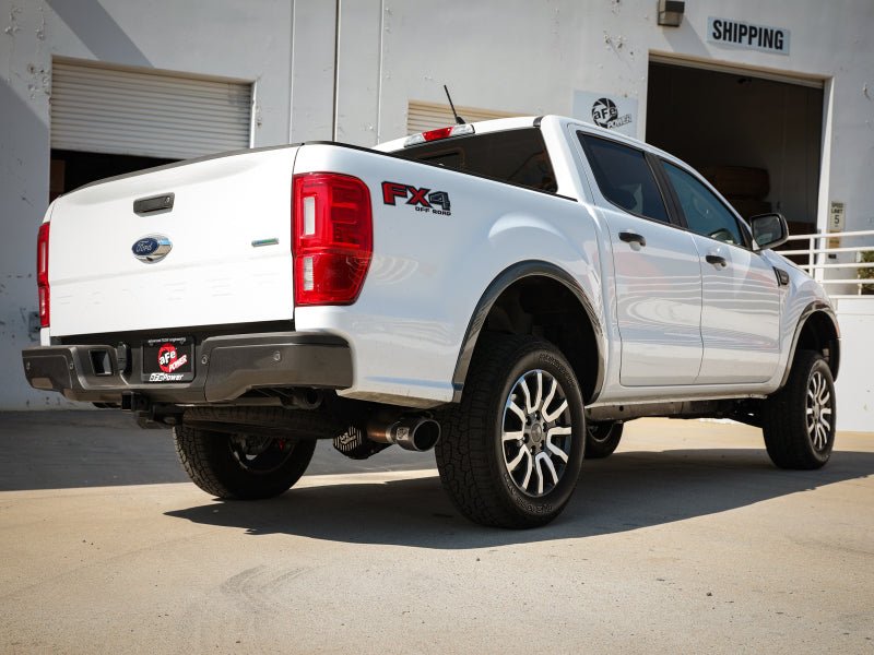 aFe Apollo GT Series 3in 409 SS Axle - Back Exhaust 19 - 23 Ford Ranger 2.3L w/ Black Tips Exhaust offroad accessory | Iron Ridge Offroad