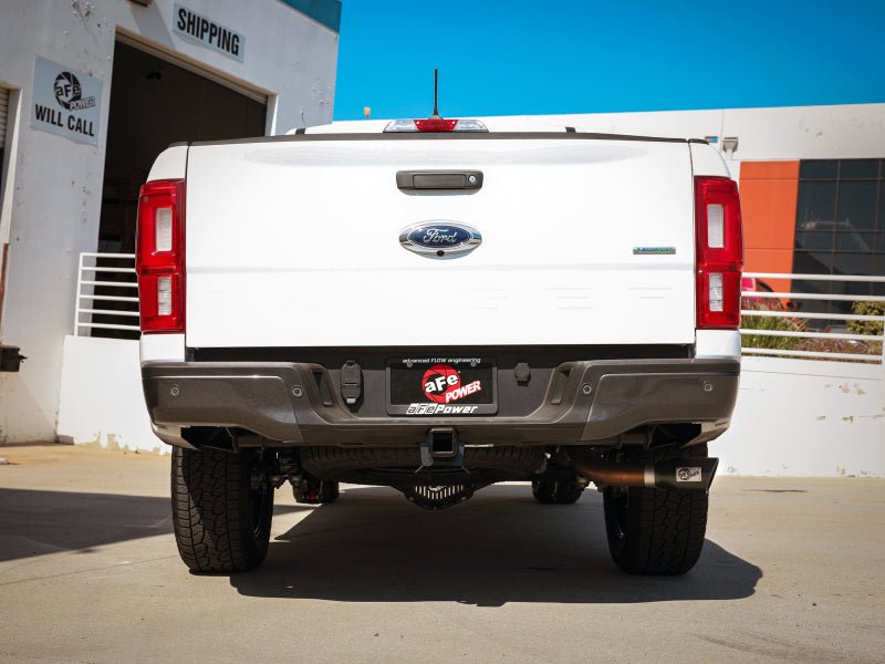 aFe Apollo GT Series 3in 409 SS Axle - Back Exhaust 19 - 23 Ford Ranger 2.3L w/ Black Tips Exhaust offroad accessory | Iron Ridge Offroad