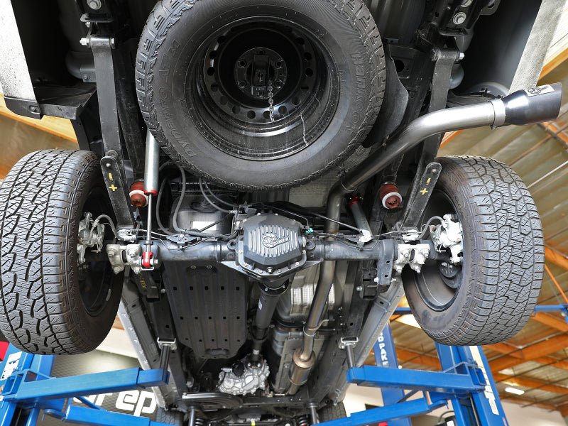 aFe Apollo GT Series 3in 409 SS Cat - Back Exhaust 2019 Ford Ranger 2.3L w/ Black Tips Exhaust, Mufflers & Tips offroad accessory | Iron Ridge Offroad