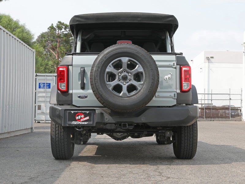 aFe Apollo GT Series 3in 409SS Cat - Back Ford Bronco 2021 L4 2.3L/V6 2.7L - Polished Exhaust, Mufflers & Tips offroad accessory | Iron Ridge Offroad