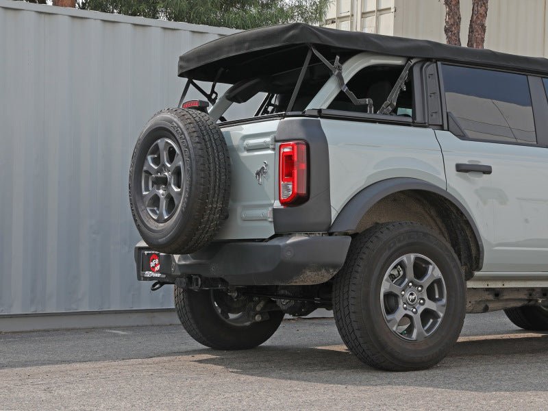aFe Apollo GT Series 3in 409SS Cat - Back Ford Bronco 2021 L4 2.3L/V6 2.7L - Polished Exhaust, Mufflers & Tips offroad accessory | Iron Ridge Offroad