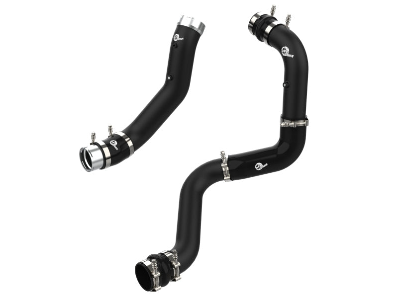 aFe BladeRunner 3in Aluminum Charge Pipe Kit | GM Diesel Trucks V8 6.6L L5P (20-21) (46-20444-B) Forced Induction offroad accessory | Iron Ridge Offroad