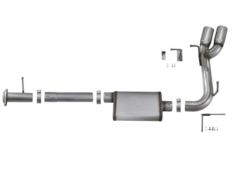 aFe MACH Force-Xp 3in 409 SS Cat-Back Exhaust | GM Colorado/Canyon (17-19) (49-44096-P) Exhaust, Mufflers & Tips offroad accessory | Iron Ridge Offroad