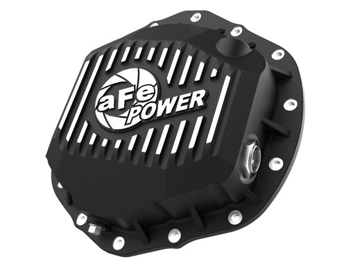 aFe Pro Series Rear Diff Cover w/ Machined Fins Black | Chevy Silverado 2500 HD (20) (46-71260B) Drivetrain offroad accessory | Iron Ridge Offroad