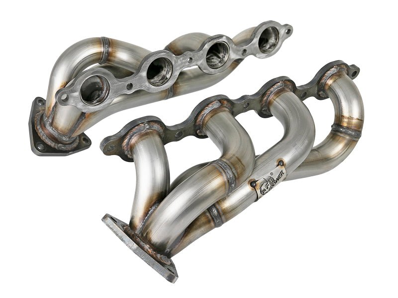 aFe Twisted Steel 1-3/4in 304SS Shorty Headers | GM Silverado/Sierra 1500 V8-5.3L/6.2L (19+) (48-34134) Exhaust, Mufflers & Tips offroad accessory | Iron Ridge Offroad