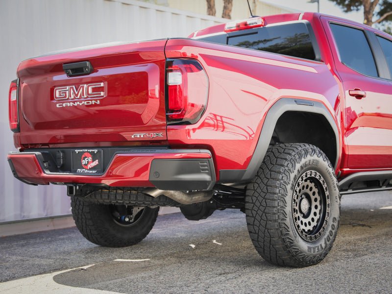 aFe Vulcan 3in 409 SS Cat-Back Exhaust | Chevrolet Colorado / ZR2 / GMC Canyon / AT4X (23-26) (49-44143) Exhaust, Mufflers & Tips offroad accessory | Iron Ridge Offroad