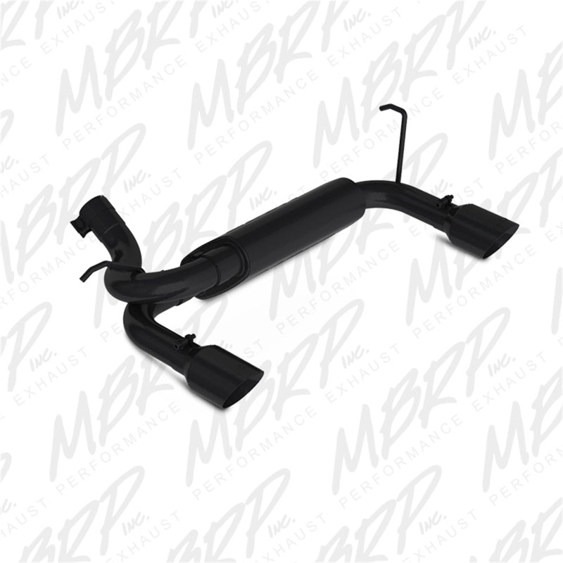 MBRP Black Series Axle-Back Exhaust Dual Rear Exit 4" Tips (REAR): Jeep Wrangler JK 07-18 3.8/3.6L