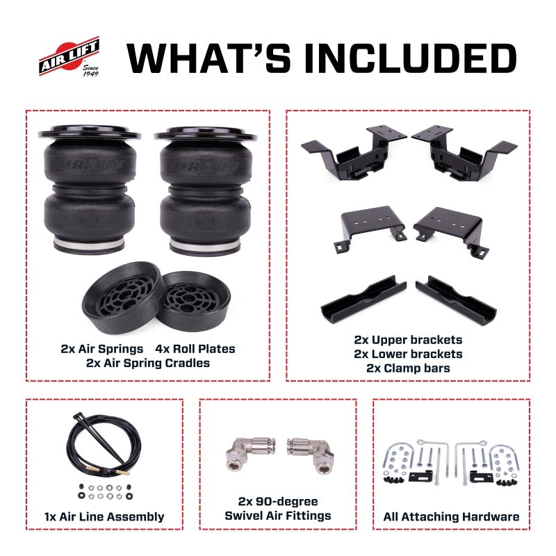 Air Lift LoadLifter 5000 Ultimate Load Support Kit | Chevrolet Silverado 2500HD / GMC Sierra 2500HD (20-26) (88408) Suspension offroad accessory | Iron Ridge Offroad