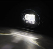 Alpharex 02-08 Dodge Ram 1500/03-09 Ram 2500/3500 DoubleTap Dual Color LED Proj Fog Lights - Wt/Ambr Lights offroad accessory | Iron Ridge Offroad