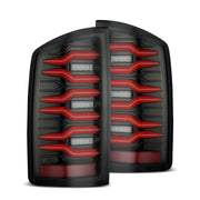 AlphaRex LUXX LED Tail Lights (Black/Red): Dodge Ram 1500 (02-06) & 3500 (03-06) Lights offroad accessory | Iron Ridge Offroad