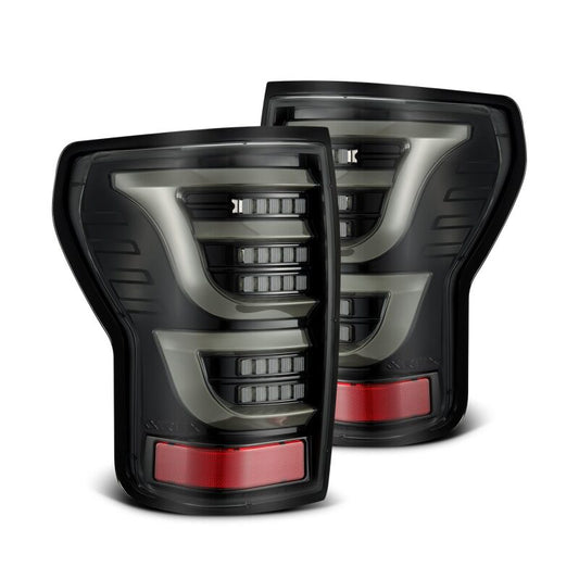 AlphaRex LUXX-Series LED Tail Lights Alpha-Black | Toyota Tundra (07-13) (670040) Lights offroad accessory | Iron Ridge Offroad