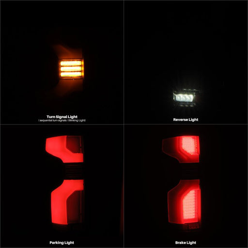 AlphaRex LUXX-Series LED Tail Lights | Chevy Silverado 1500/2500HD/3500HD (19-26) (620078) Lights offroad accessory | Iron Ridge Offroad