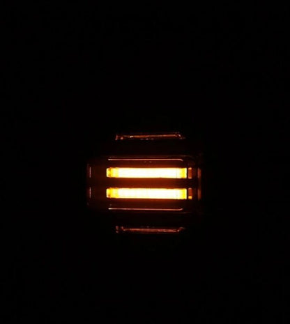 AlphaRex Nova - Series Prismatic LED Tail Lights (Alpha - Black) for 2021 - 2026 Ford Bronco Bronco Lighting offroad accessory | Iron Ridge Offroad