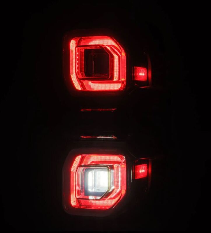 AlphaRex Nova - Series Prismatic LED Tail Lights (Alpha - Black) for 2021 - 2026 Ford Bronco Bronco Lighting offroad accessory | Iron Ridge Offroad