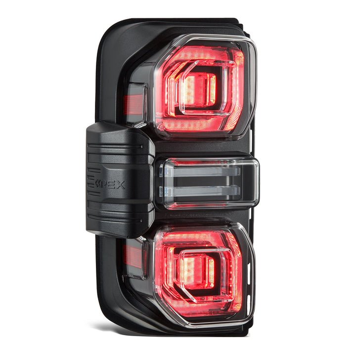 AlphaRex Nova - Series Prismatic LED Tail Lights (Black) for 2021 - 2026 Ford Bronco Bronco Lighting offroad accessory | Iron Ridge Offroad