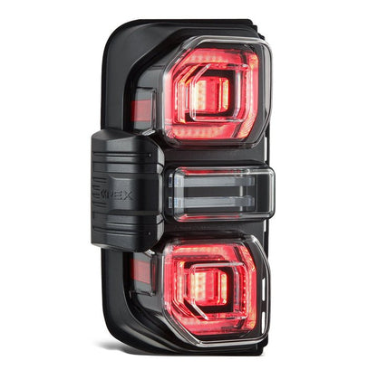 AlphaRex Nova - Series Prismatic LED Tail Lights (Black) for 2021 - 2026 Ford Bronco Bronco Lighting offroad accessory | Iron Ridge Offroad