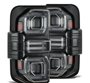 AlphaRex Nova - Series Prismatic LED Tail Lights (Black) for 2021 - 2026 Ford Bronco Bronco Lighting offroad accessory | Iron Ridge Offroad