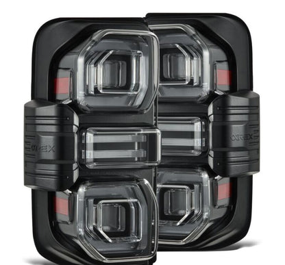 AlphaRex Nova - Series Prismatic LED Tail Lights (Black) for 2021 - 2026 Ford Bronco Bronco Lighting offroad accessory | Iron Ridge Offroad