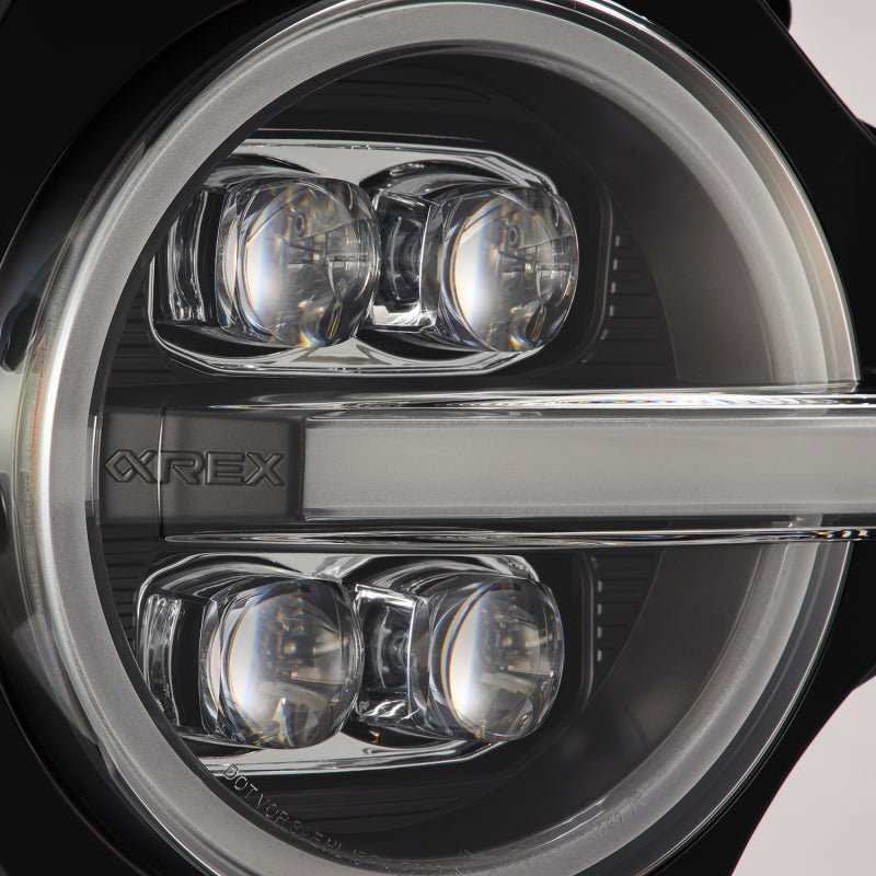 AlphaRex NOVA - Series Projector headlights (Black) for 2021 - 2026 Ford Bronco / Bronco Raptor Bronco Lighting offroad accessory | Iron Ridge Offroad