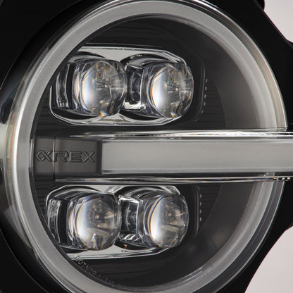 AlphaRex NOVA - Series Projector headlights (Black) for 2021 - 2026 Ford Bronco / Bronco Raptor Bronco Lighting offroad accessory | Iron Ridge Offroad