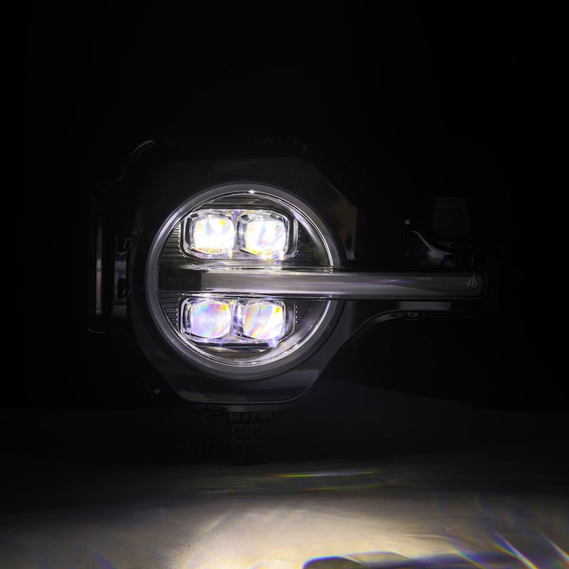 AlphaRex NOVA - Series Projector headlights (Black) for 2021 - 2026 Ford Bronco / Bronco Raptor Bronco Lighting offroad accessory | Iron Ridge Offroad