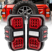American Modified Raptor Style LED Tail Lights - 2021+ Ford Bronco Lights offroad accessory | Iron Ridge Offroad