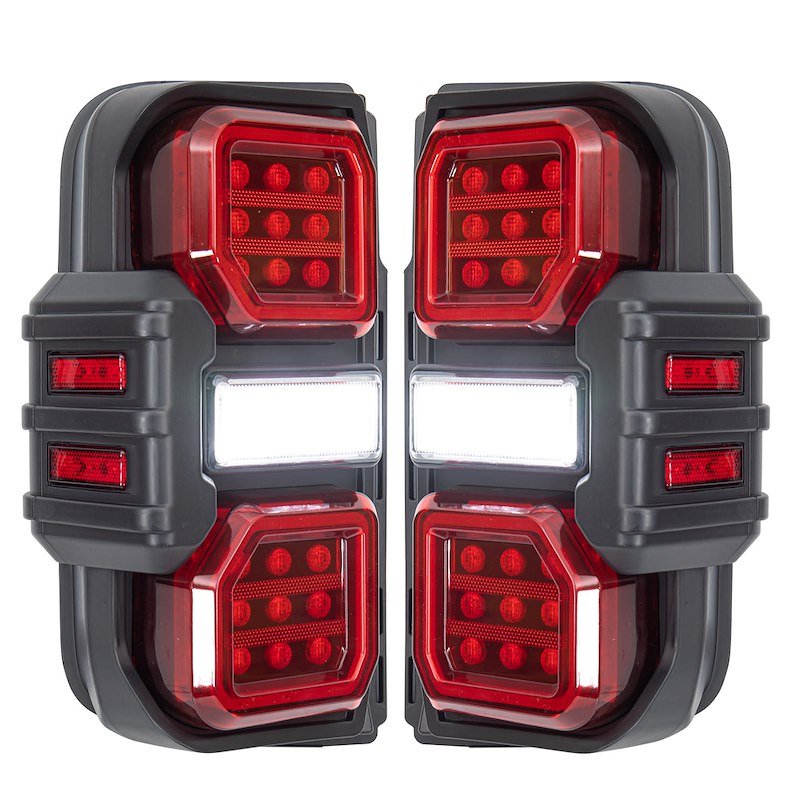 American Modified Raptor Style LED Tail Lights - 2021+ Ford Bronco Lights offroad accessory | Iron Ridge Offroad