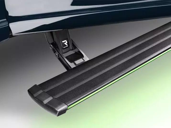 AMP Research 21 - 25 Ford Bronco 4dr PowerStep Vision w/ LED Glow Lighting Nerf Bars & Running Boards offroad accessory | Iron Ridge Offroad