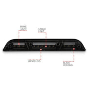 ANZO 15 - 20 Ford F - 150 - F - 450 LED Third Brake Light - Black Housing/Smoke Lens Lights offroad accessory | Iron Ridge Offroad