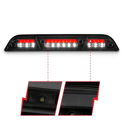 ANZO 15 - 20 Ford F - 150 - F - 450 LED Third Brake Light - Black Housing/Smoke Lens Lights offroad accessory | Iron Ridge Offroad