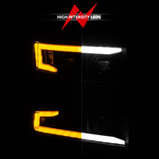 ANZO LED Projector Headlight w/ Light Bar Sequential | Chevrolet Silverado 1500 (19-22) (111566-R) Lights offroad accessory | Iron Ridge Offroad