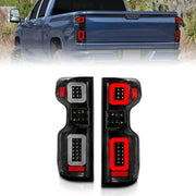 ANZO LED Tail Light Assembly Black Housing Clear Lens G2 | Chevy Silverado (19-21) (311414) Lights offroad accessory | Iron Ridge Offroad