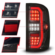 ANZO LED Tail Light Assembly Black Smoke | GMC Sierra 1500/2500/3500 (14-18) (311465) Lights offroad accessory | Iron Ridge Offroad