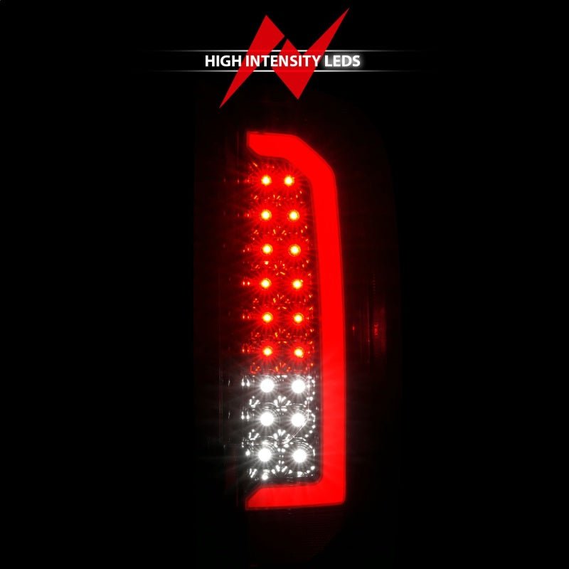 ANZO LED Tail Light Assembly w/ Red Lightbar Black Housing/Clear Lens | GMC Canyon (15-21) (311434) Lights offroad accessory | Iron Ridge Offroad