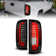 ANZO LED Tail Light Assembly w/ Red Lightbar Black Housing/Clear Lens | GMC Canyon (15-21) (311434) Lights offroad accessory | Iron Ridge Offroad