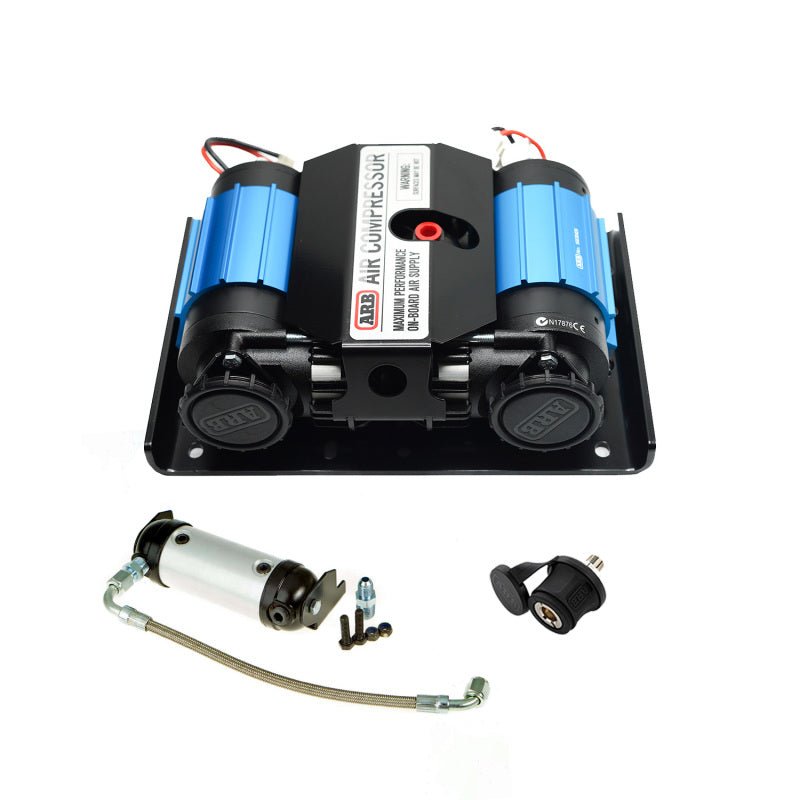 ARB Twin 12V Onboard Compressor Kit - 2021+ Ford Bronco Suspension offroad accessory | Iron Ridge Offroad
