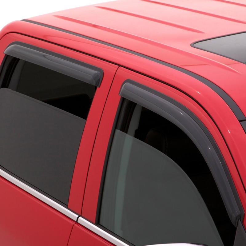 AVS 11 - 19 Ford Ranger Crew Cab Ventvisor Outside Mount Window Deflectors 4pc - Smoke Deflectors offroad accessory | Iron Ridge Offroad