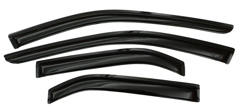 AVS 11 - 19 Ford Ranger Crew Cab Ventvisor Outside Mount Window Deflectors 4pc - Smoke Deflectors offroad accessory | Iron Ridge Offroad