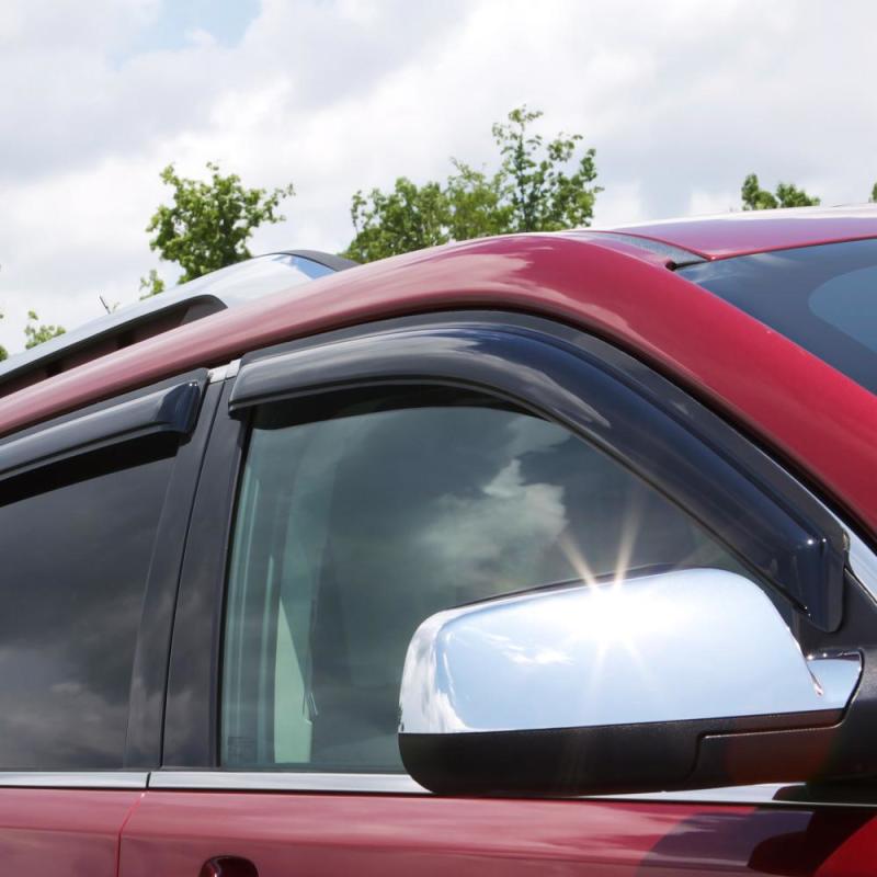 AVS 11 - 19 Ford Ranger Crew Cab Ventvisor Outside Mount Window Deflectors 4pc - Smoke Deflectors offroad accessory | Iron Ridge Offroad