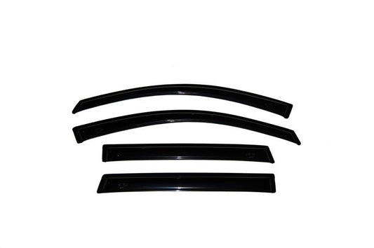 AVS Ventvisor Outside Mount Window Deflectors (4PC): Dodge Ram Crew Cab (09-18) - Smoke Deflectors offroad accessory | Iron Ridge Offroad